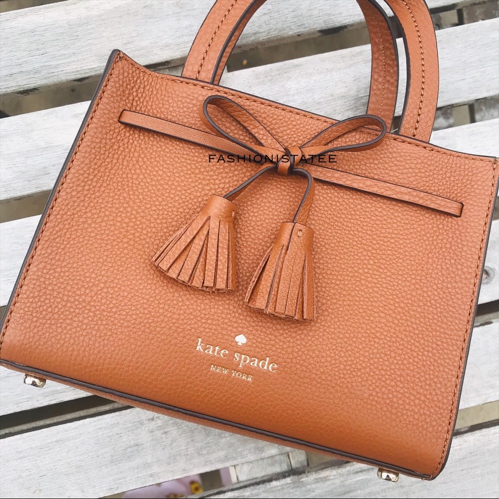 Kate spade New hayes Mini Satchel warm ginger NWT - Picture 7 of 8
